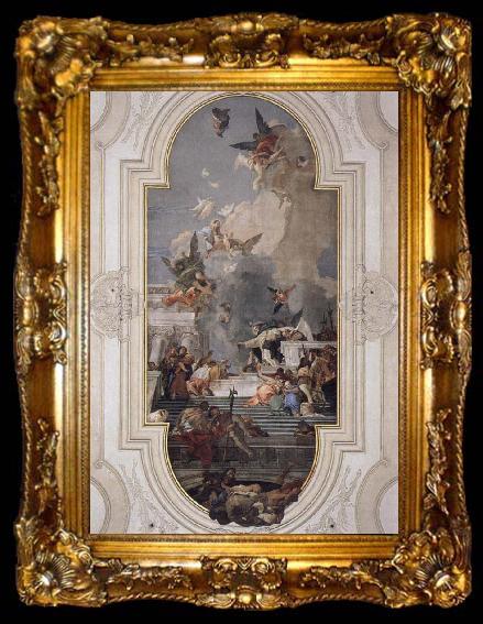 framed  Giovanni Battista Tiepolo Donation of the Rosary, ta009-2